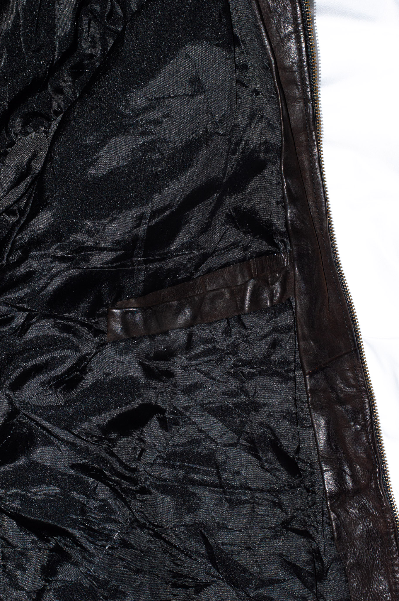 Vintage Brown Leather Jacket, view 10