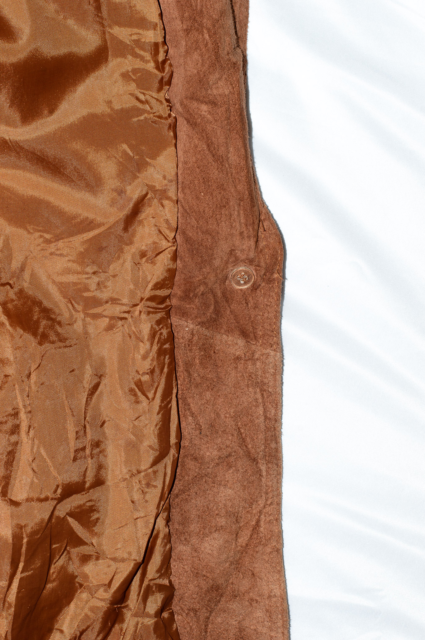 Vintage Rust-brown Suede Fringe Western Jacket Accent's on Outerwear, view 7