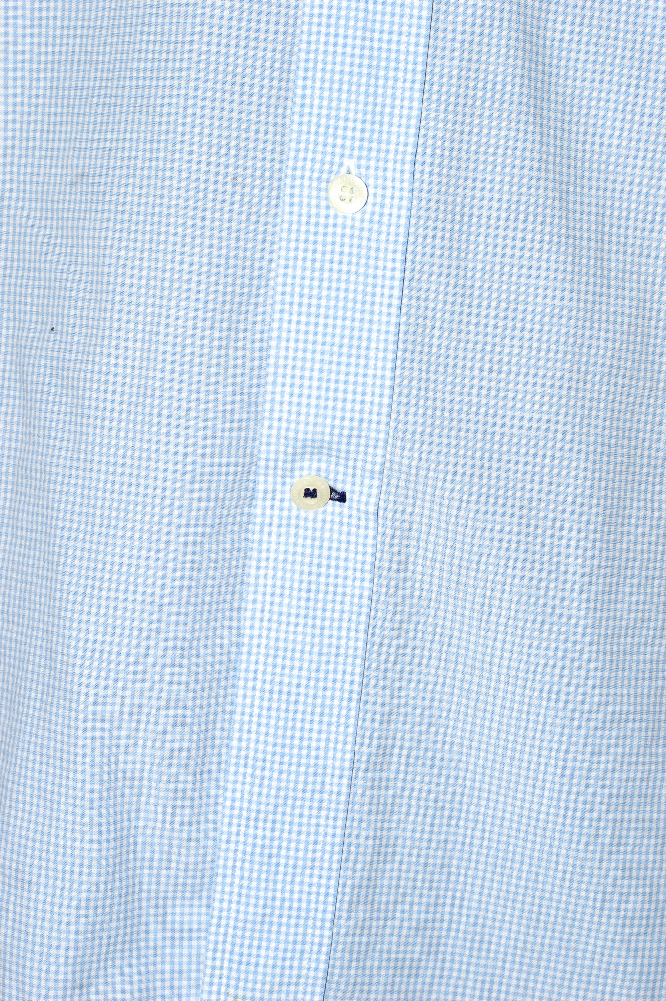 Vintage Nautica light blue gingham check shirt, view 7